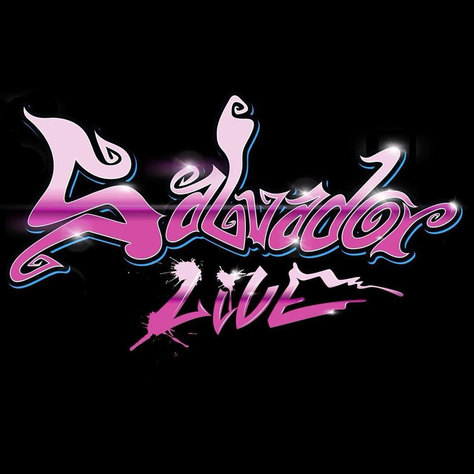 Graffiti-style text: "Salvador Live" on black background.